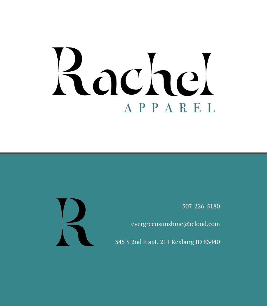 Business card back design