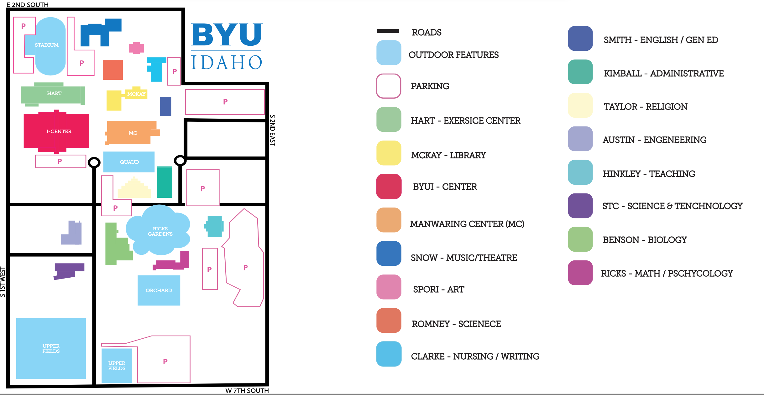 image of a campus map